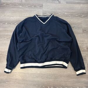 brandy melville navy blue crew neck